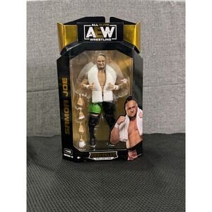 Aew Unrivaled Series 15 Somoa Joe Figure New In Box. All In Wresting Pro